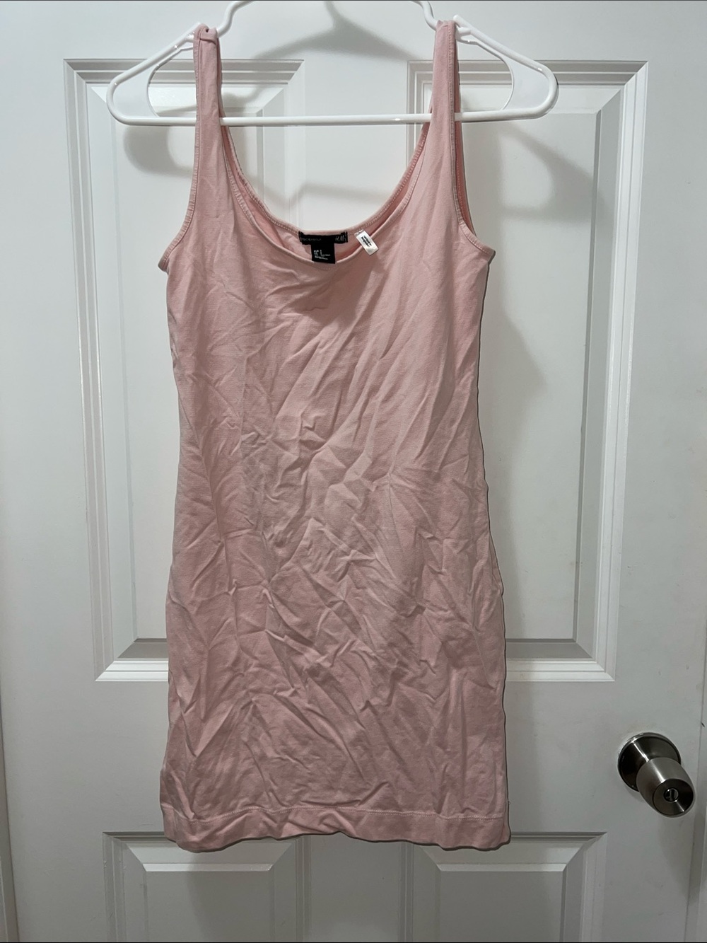 H&M Light Blush Pink Tank Slip Dress